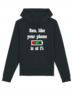 Run, like your phone is at 1% Hanorac Unisex Drummer