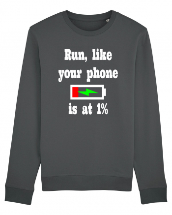 Run, like your phone is at 1% Anthracite