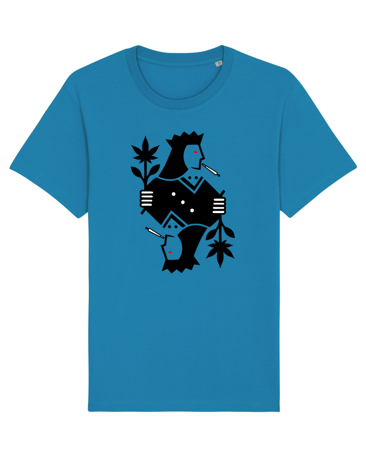 Tricou mânecă scurtă Unisex Rocker Azur
