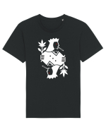 Carte de joc, popa (alb) Tricou mânecă scurtă Unisex Rocker