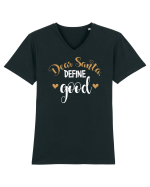 Definește “cuminte” Tricou mânecă scurtă guler V Bărbat Presenter