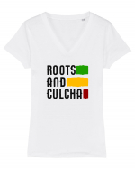 Roots And Culcha Tricou mânecă scurtă guler V Damă Evoker