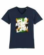 I'm a Rebel for Life Tricou mânecă scurtă guler V Bărbat Presenter