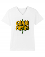 Ganja Farmer Tricou mânecă scurtă guler V Bărbat Presenter