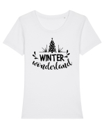 Iarna Tricou mânecă scurtă guler larg fitted Damă Expresser
