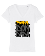 Original Don Dada Tricou mânecă scurtă guler V Damă Evoker