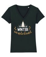 Iarna Tricou mânecă scurtă guler V Damă Evoker