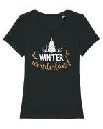 Iarna Tricou mânecă scurtă guler larg fitted Damă Expresser