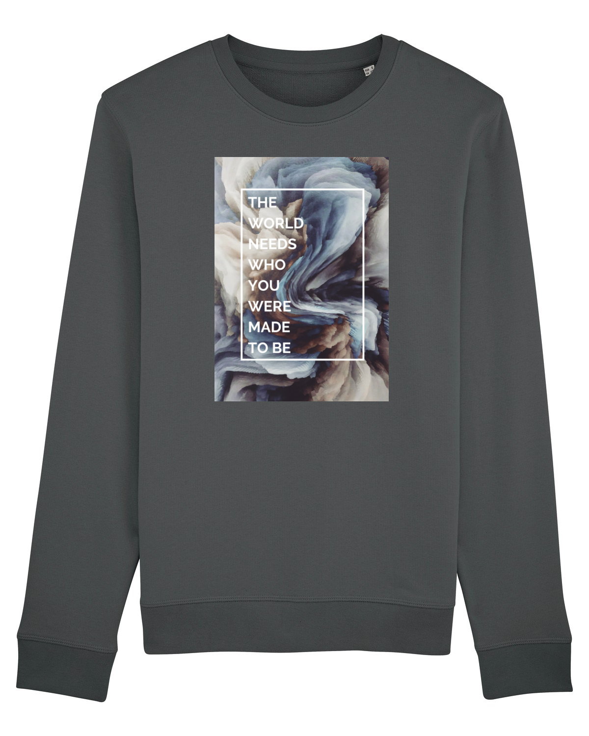 Bluză mânecă lungă Unisex Rise Anthracite