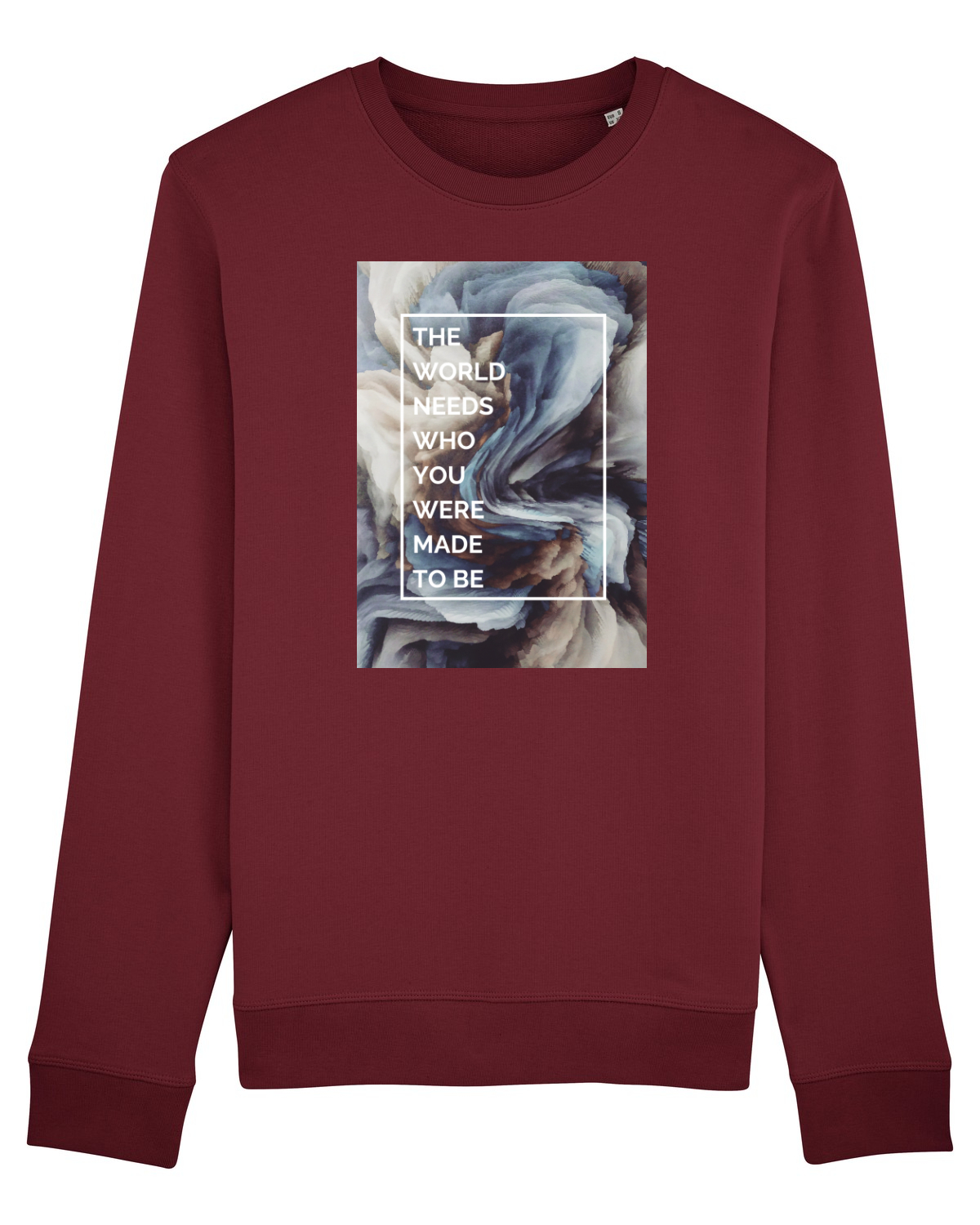 Bluză mânecă lungă Unisex Rise Burgundy