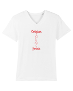 Craciun (2m) fericit Tricou mânecă scurtă guler V Bărbat Presenter