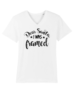 Am fost forțat Tricou mânecă scurtă guler V Bărbat Presenter