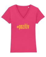 #pozitiv Tricou mânecă scurtă guler V Damă Evoker