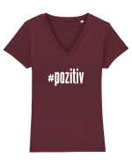 #pozitiv Tricou mânecă scurtă guler V Damă Evoker