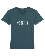 #pozitiv Tricou mânecă scurtă guler V Bărbat Presenter