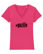 #pozitiv Tricou mânecă scurtă guler V Damă Evoker