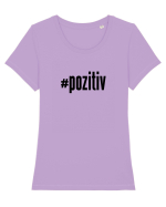 #pozitiv Tricou mânecă scurtă guler larg fitted Damă Expresser
