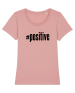 #positive Tricou mânecă scurtă guler larg fitted Damă Expresser