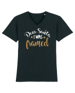Am fost forțat Tricou mânecă scurtă guler V Bărbat Presenter