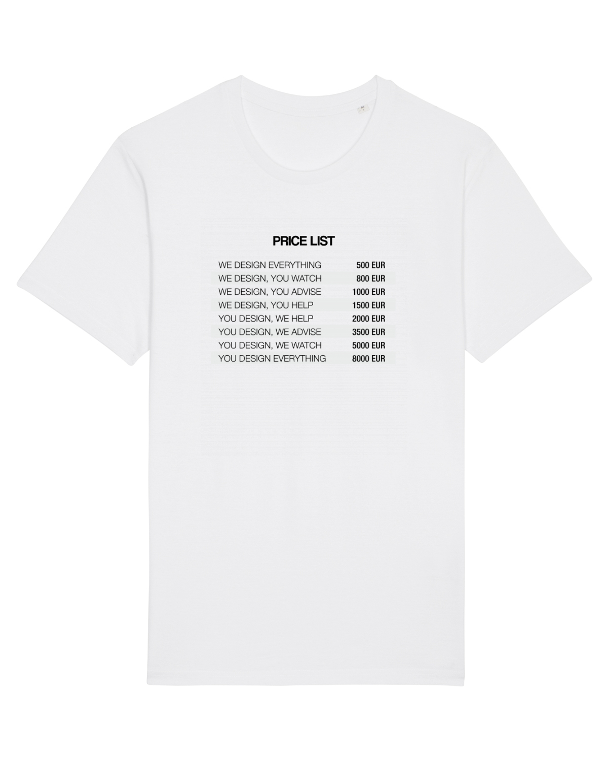 Tricou mânecă scurtă Unisex Rocker White