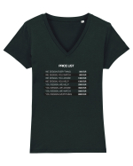Preturi design Tricou mânecă scurtă guler V Damă Evoker