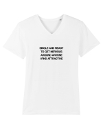 Single and ready Tricou mânecă scurtă guler V Bărbat Presenter