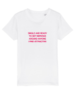 Single and ready Tricou mânecă scurtă  Copii Mini Creator