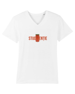 Studentie Tricou mânecă scurtă guler V Bărbat Presenter