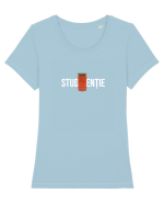 Studentie Tricou mânecă scurtă guler larg fitted Damă Expresser