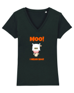 MOO! Tricou mânecă scurtă guler V Damă Evoker