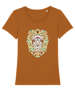Leu Tricou mânecă scurtă guler larg fitted Damă Expresser