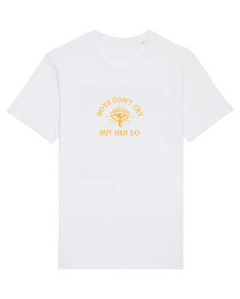 Boys don't cry but men do White