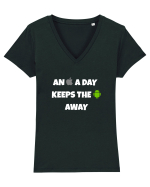An apple a day Tricou mânecă scurtă guler V Damă Evoker