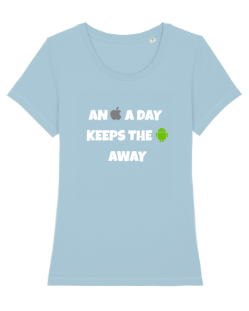 An apple a day Sky Blue