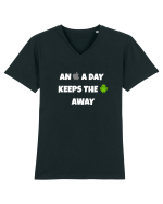 An apple a day Tricou mânecă scurtă guler V Bărbat Presenter