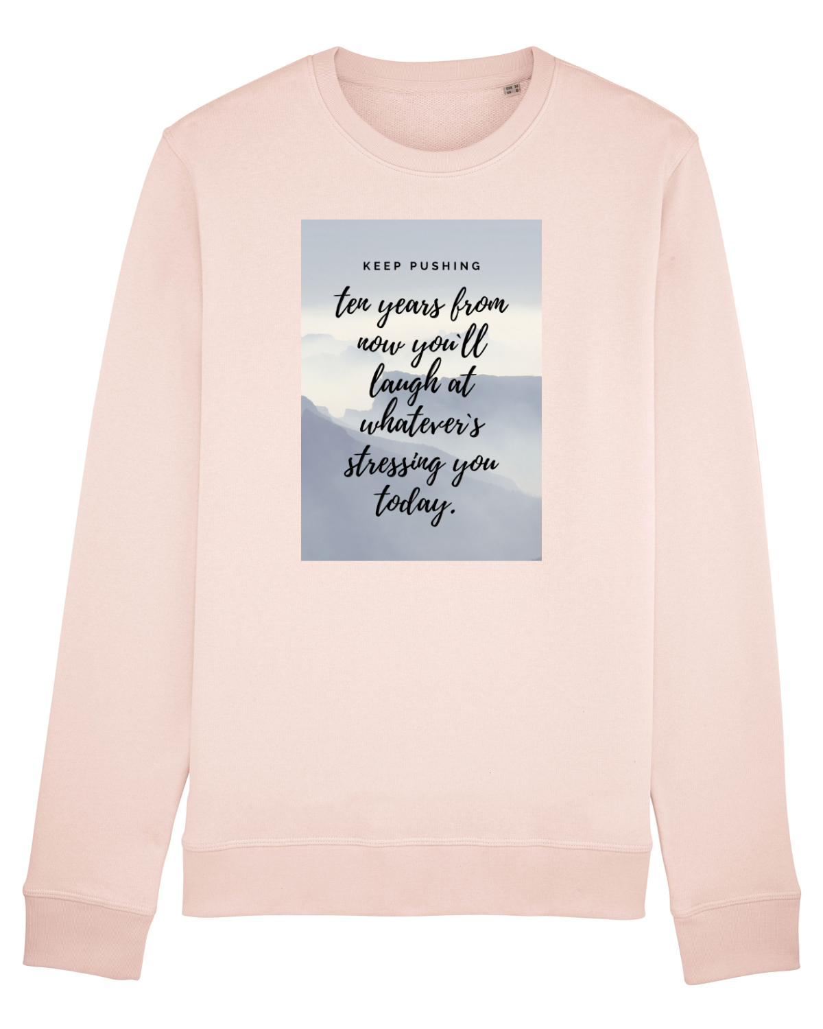Bluză mânecă lungă Unisex Rise Candy Pink