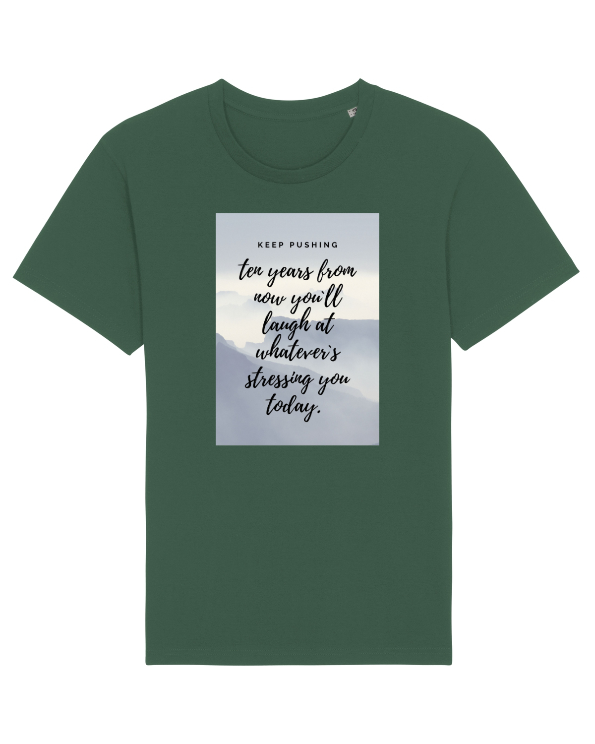 Tricou mânecă scurtă Unisex Rocker Bottle Green