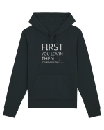 FIRST YOU LEARN WHITE Hanorac Unisex Drummer