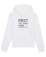 FIRST YOU LEARN BLACK Hanorac Unisex Drummer