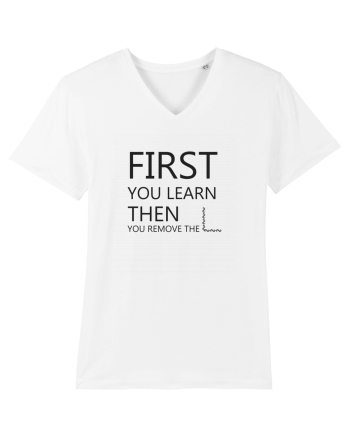 FIRST YOU LEARN BLACK White