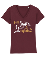 Pot să explic Tricou mânecă scurtă guler V Damă Evoker
