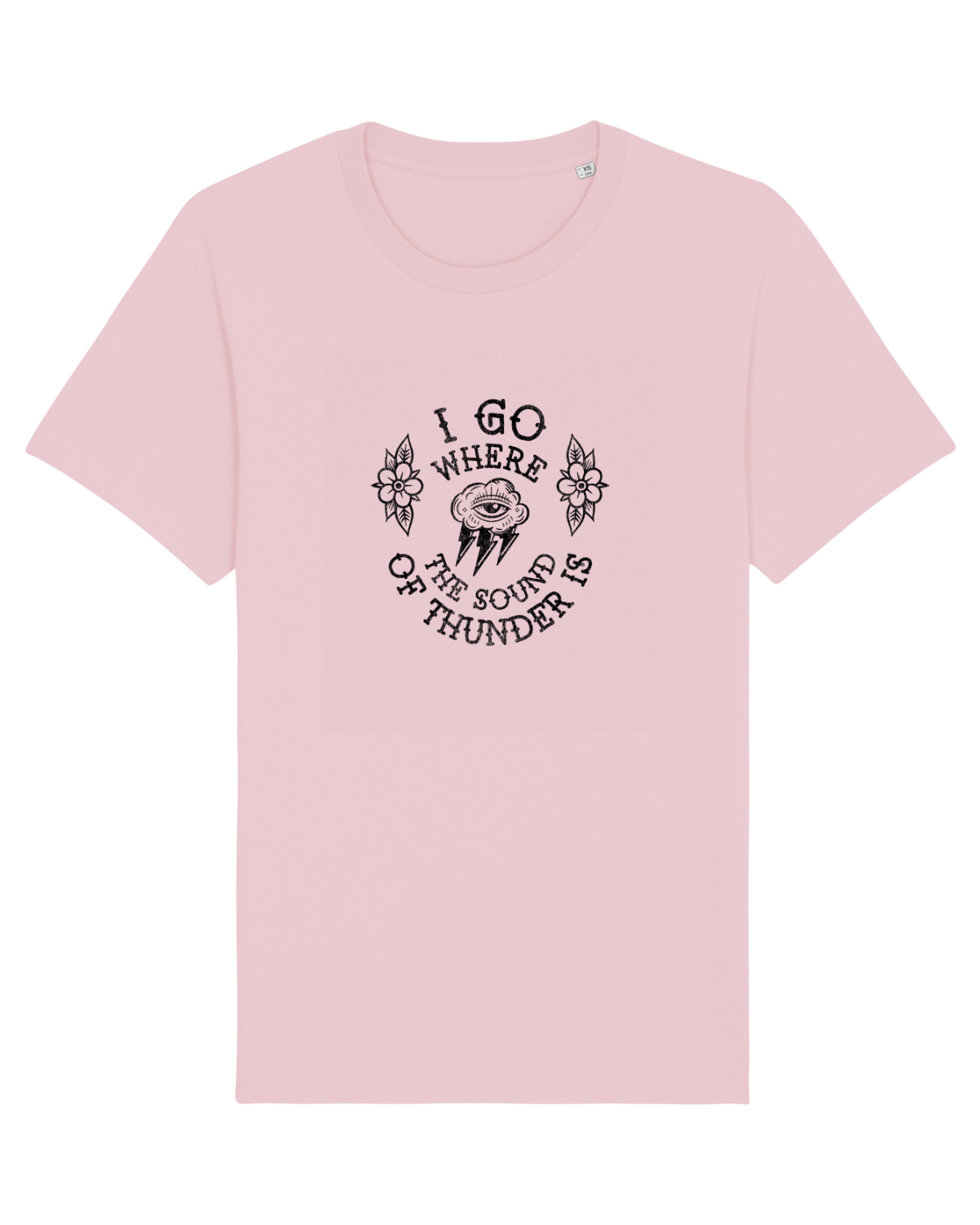 Tricou mânecă scurtă Unisex Rocker Cotton Pink