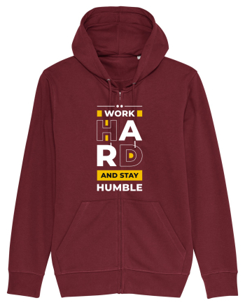 Work Hard - Stay Humble Burgundy