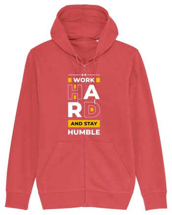 Work Hard - Stay Humble Carmine Red