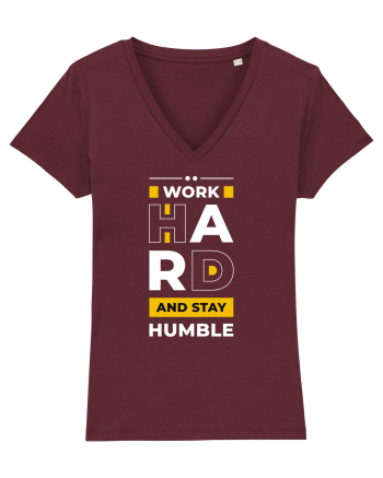 Work Hard - Stay Humble Burgundy