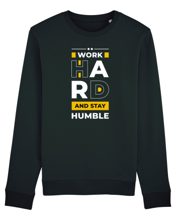 Work Hard - Stay Humble Bluză mânecă lungă Unisex Rise
