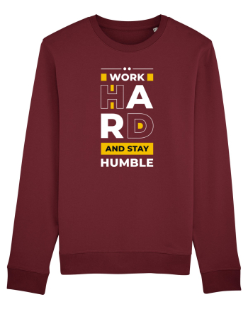 Work Hard - Stay Humble Burgundy