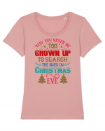 Search the Skies on Christmas Eve Tricou mânecă scurtă guler larg fitted Damă Expresser