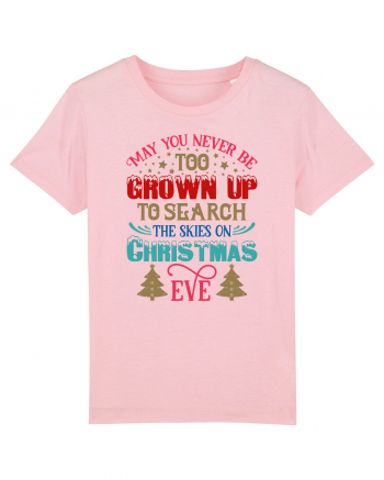 Search the Skies on Christmas Eve Cotton Pink