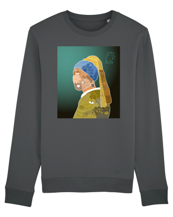 Doodle cu perla Bluză mânecă lungă Unisex Rise